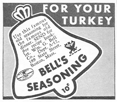 BELL'S SEASONING
GOOD HOUSEKEEPING
12/01/1934
p. 202