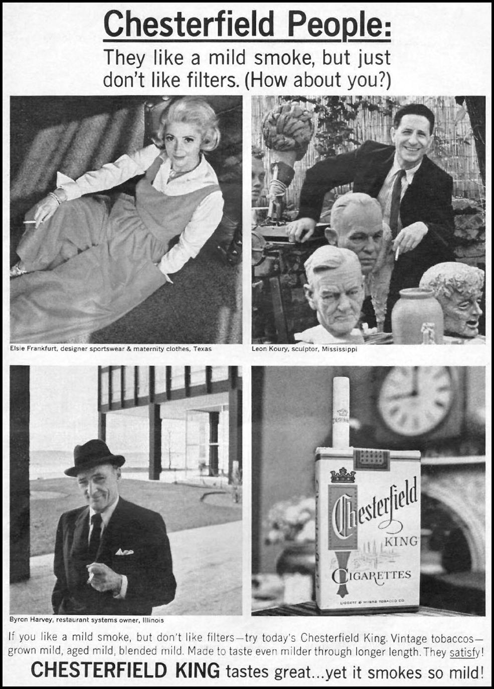 CHESTERFIELD CIGARETTES
NEWSWEEK
10/12/1964
p. 1