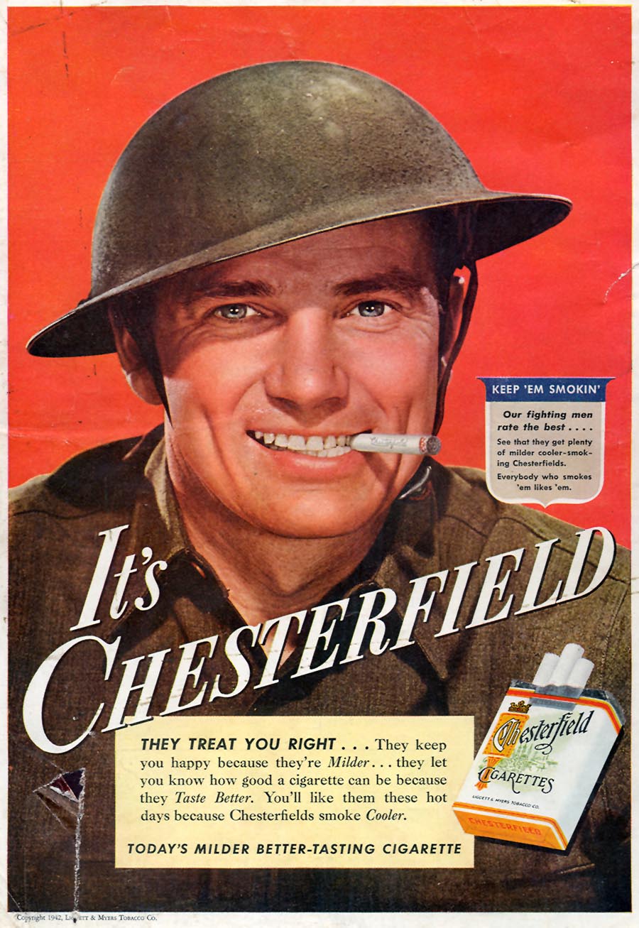 CHESTERFIELD CIGARETTES
TIME
08/17/1942
BACK COVER