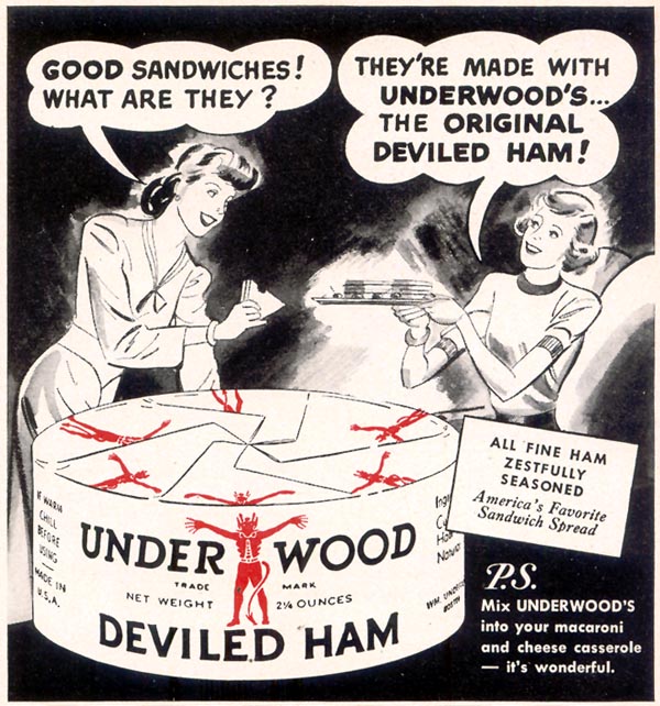 UNDERWOOD DEVILED HAM
WOMAN'S DAY
07/01/1949
p. 89