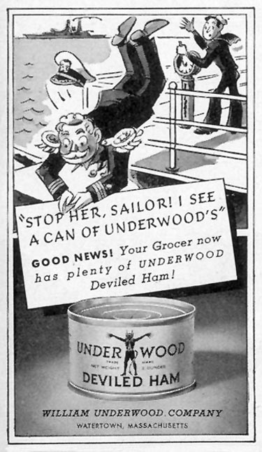 UNDERWOOD DEVILED HAM
LIFE
02/28/1944
p. 115