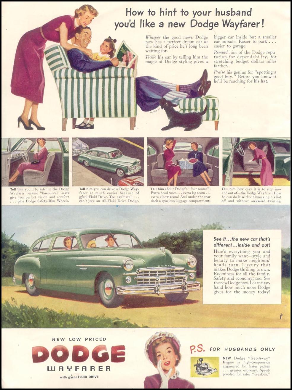 DODGE AUTOMOBILES
GOOD HOUSEKEEPING
07/01/1949
