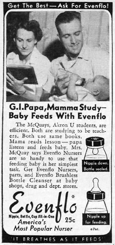 EVENFLO BABY NURSER
WOMAN'S DAY
01/01/1949
p. 106