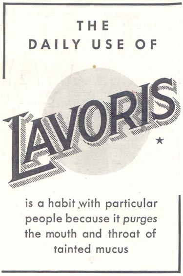 LAVORIS
GOOD HOUSEKEEPING
11/01/1933
p. 208