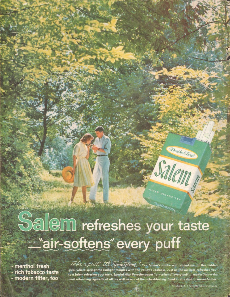 SALEM CIGARETTES
LIFE
05/05/1961
BACK COVER