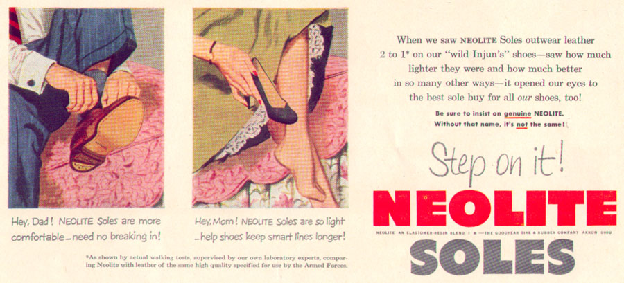 NEOLITE SOLES
LIFE
01/21/1952
p. 11