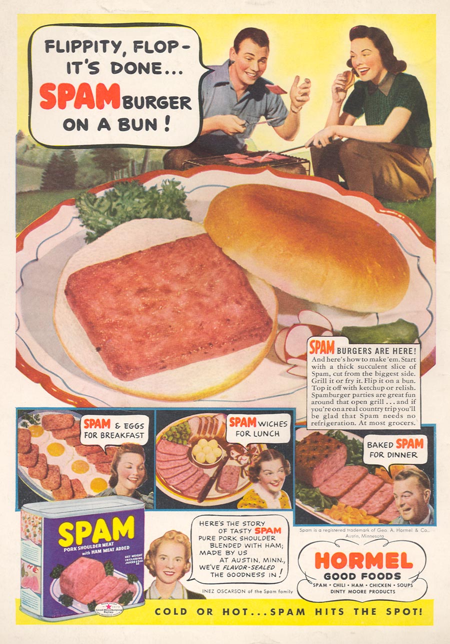 SPAM
WOMAN'S DAY
07/01/1940
BACK COVER